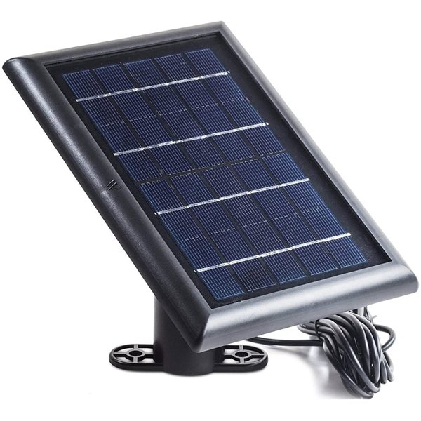 Wasserstein Black Solar Panel with Internal Battery for Arlo HD (1-Pack)