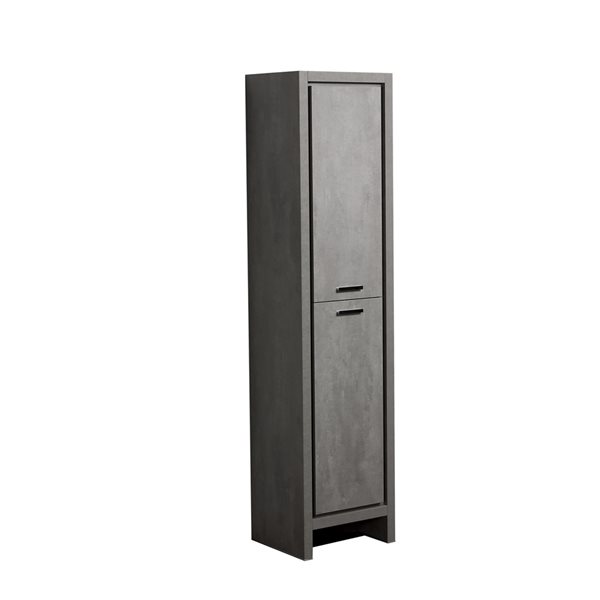 GEF Ember Grey MDF Freestanding Linen Cabinet