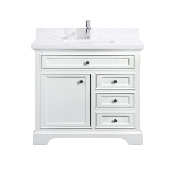 GEF Milanew 36 In White Single Sink Bathroom Vanity With Quartz   330920043 MainImage 001 L 