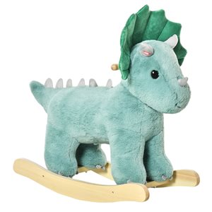 Qaba Plush Rocking Triceratops Riding Toy
