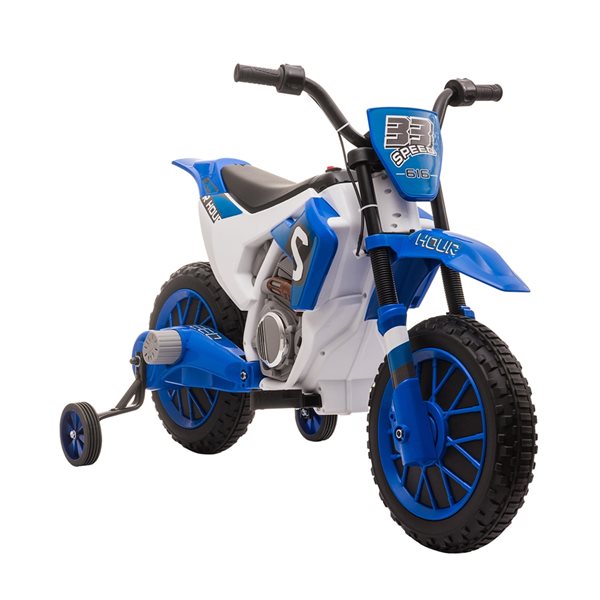 Aosom 12 V Blue Electric Kids Ride-On Motorcycle Car