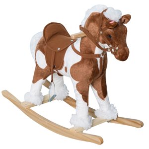 Qaba Plush Rocking Horse Riding Toy