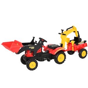 Aosom Excavator Kids Ride-On Construction Car