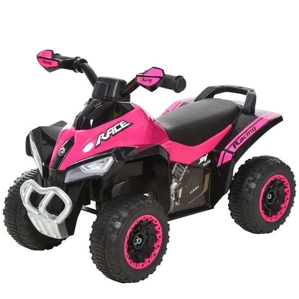 Aosom Pink Motorcycle Kids Ride On Car 370 096PK