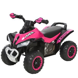 Aosom Pink Motorcycle Kids Ride-On Car