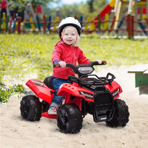 Aosom Red ATV Electric Kids Ride-On Car