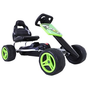 Aosom Green Kids Ride-On Go Kart Car