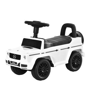 Aosom White Mercedes-Benz Kids Ride-On Sliding Car