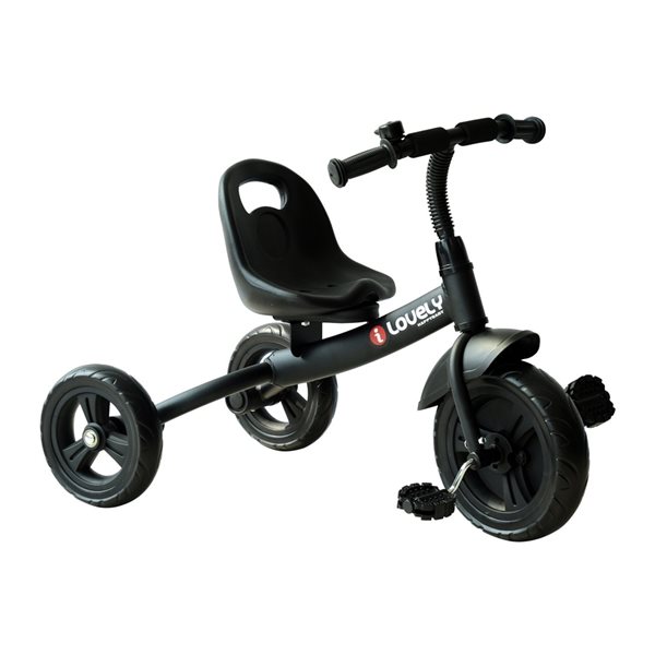 Qaba Black Kids Tricycle Riding Toy