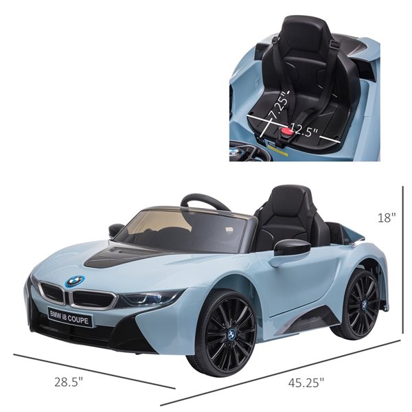 Aosom 6 V Blue BMW I8 Electric Kids Ride On Car 370 118V80 RONA