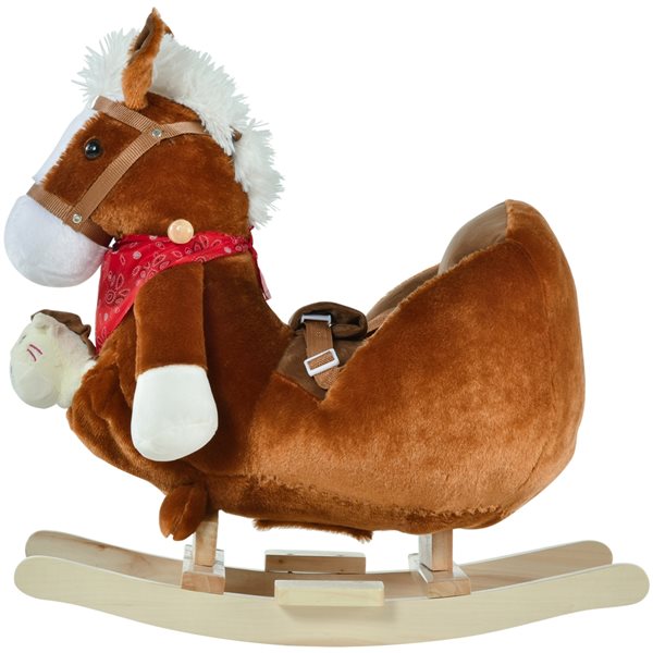 Qaba Plush Rocking Horse Riding Toy