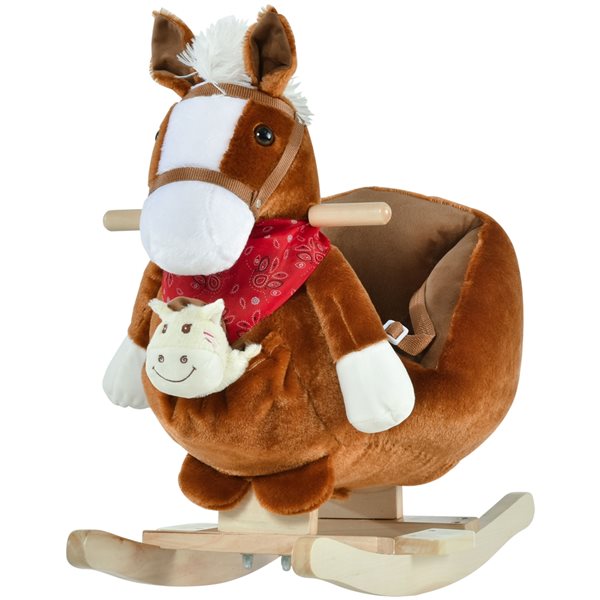 Qaba Plush Rocking Horse Riding Toy