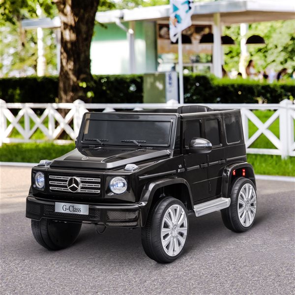 Aosom 12 V Black Mercedes-Benz Electric Kids Ride-On Car