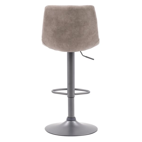 CorLiving Palmer Adjustable (25-in - 34-in) Tufted Lt Grey Barstools (Set of 2)
