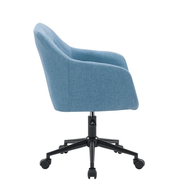 CorLiving Marlowe Upholstered Button Tufted Task Chair - Light Blue