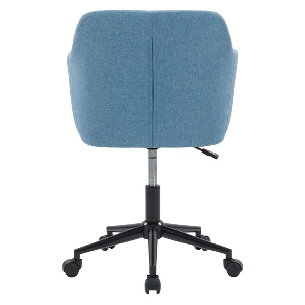 CorLiving Marlowe Upholstered Button Tufted Task Chair - Light Blue