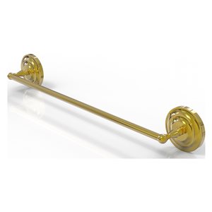 Allied Brass Que New 18-in Polished Brass Wall Mount Single Towel Bar