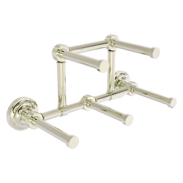 Allied Brass Que New Polished Nickel Wall Mount 5-Roll Toilet Paper Holder