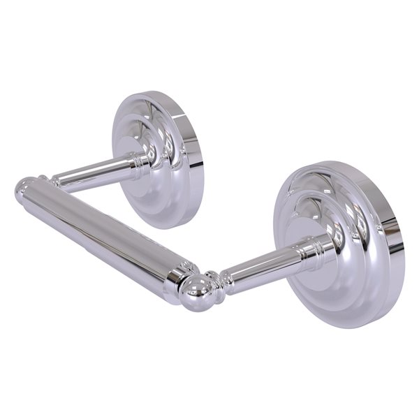 Allied Brass Que New Polished Chrome Wall Mount Double Post Toilet Paper Holder
