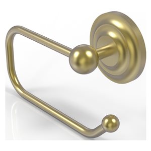Allied Brass Que New Satin Brass Wall Mount Single Post Toilet Paper Holder