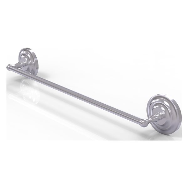 Allied Brass Que New 24-in Satin Chrome Wall Mount Single Towel Bar