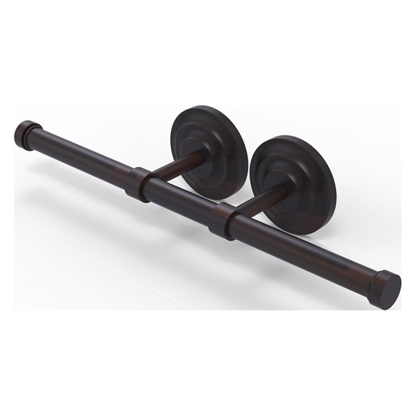 Allied Brass Que New Wall Mount Venetian Bronze Double Post Toilet Paper Holder