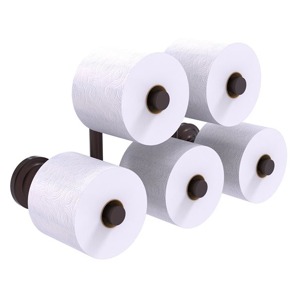 Allied Brass Que New Antique Bronze Wall Mount 5-Roll Toilet Paper Holder