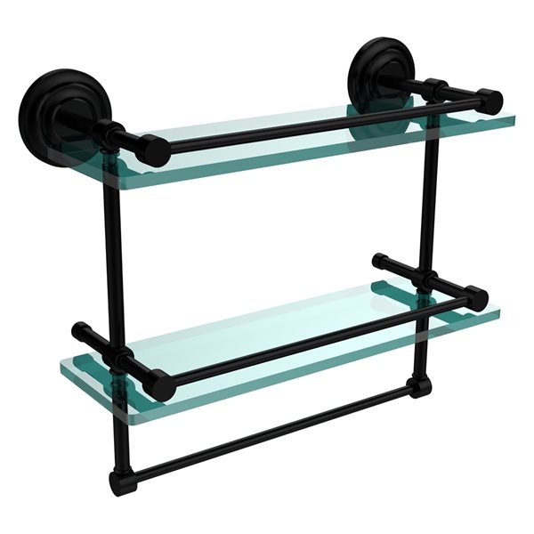 Allied Brass outlets Glass Towel Shelf