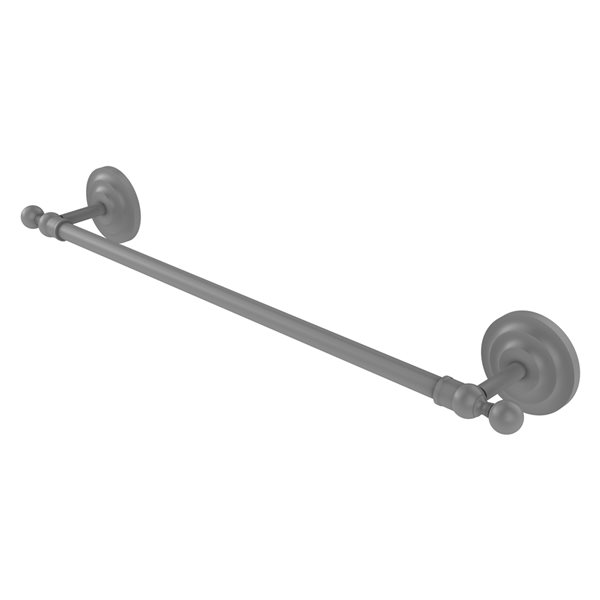 Allied Brass Que New 24-in Matte Grey Wall Mounted Single Towel Bar
