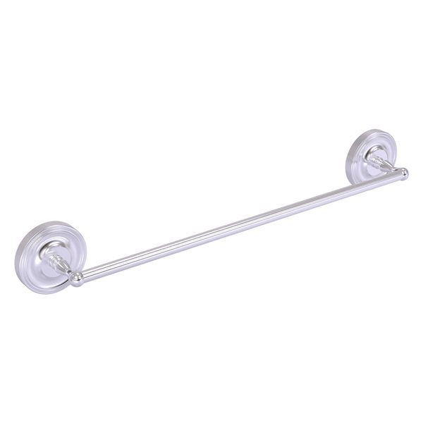 Allied Brass Regal 36-in Satin Chrome Wall Mounted Single Towel Bar