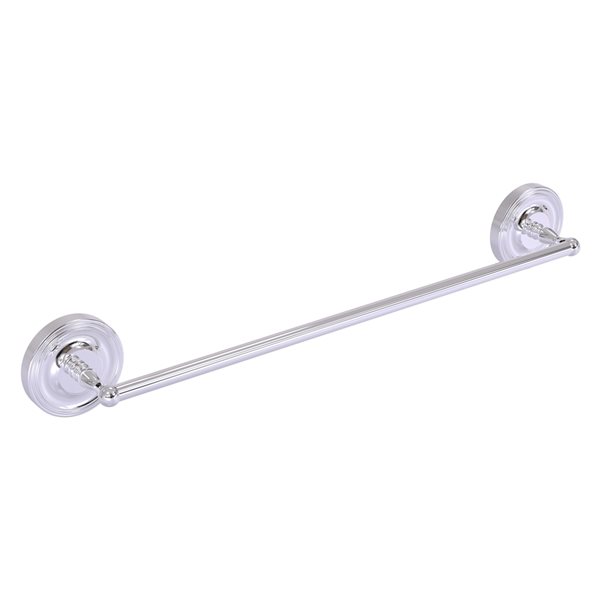 Allied Brass Regal 24-in Polished Chrome Wall Mounted Single Towel Bar