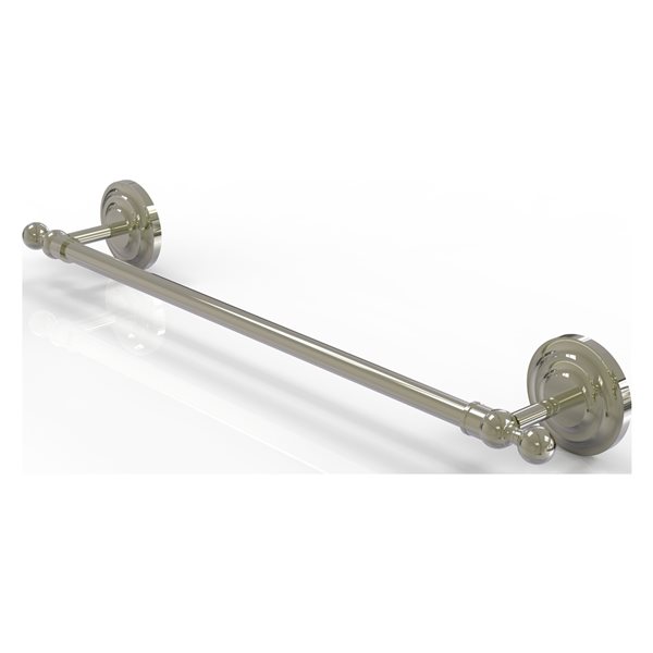 Allied Brass Que New 36-in Polished Nickel Finish Wall Mounted Single Towel Bar