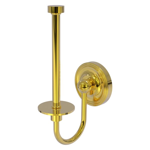 Allied Brass Regal Polished Brass Finish Wall Mount Single Post Toilet Paper Holder