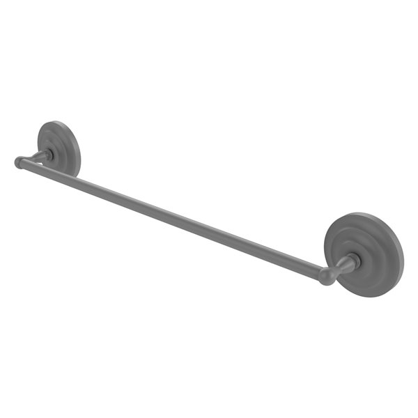 Allied Brass Que New 36-in Matte Grey Wall Mounted Single Towel Bar