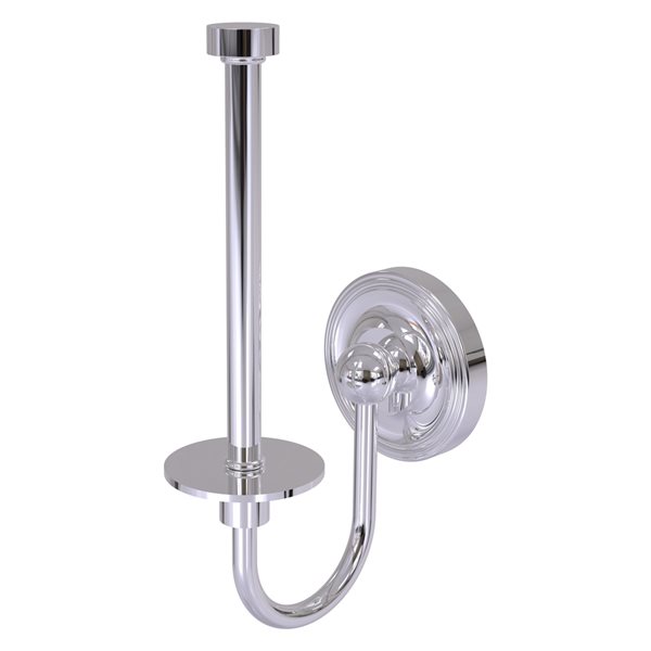 Allied Brass Regal Polished Chrome Finish Wall Mount Single Post Toilet Paper Holder