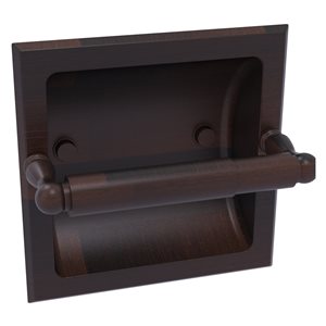 Allied Brass Regal Venetian Bronze Recessed Single Post Toilet Paper Holder