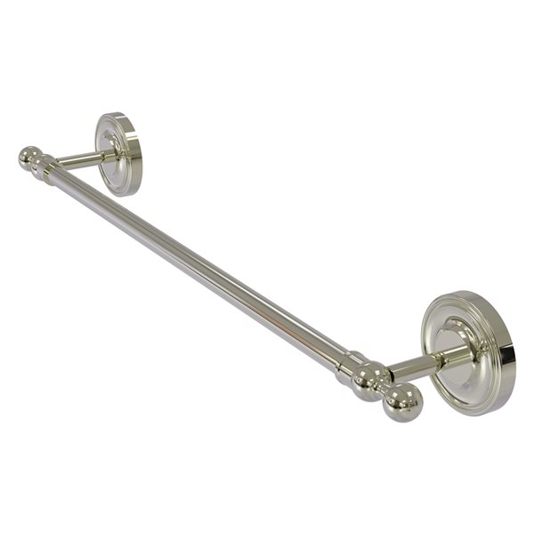 Allied Brass Regal 24-in Polished Nickel Finish Wall Mounted Single Towel  Bar