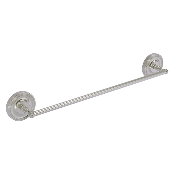 Allied Brass Regal 18-in Satin Nickel Wall Mounted Single Towel Bar