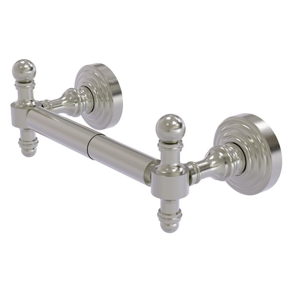 Allied Brass Retro Wave Satin Nickel 2-Post Toilet Tissue Holder