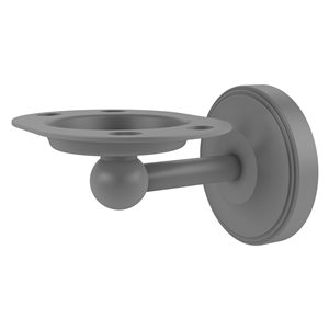 Allied Brass Regal Matte Grey Tumbler and Toothbrush Holder