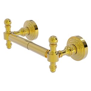 Allied Brass Retro Wave Polished Brass 2-Post Toilet Tissue Holder