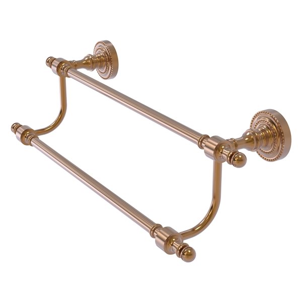 Allied Brass Retro Dot Brushed Bronze 24 In Double Towel Bar RONA   330922198 MainImage 001 L 