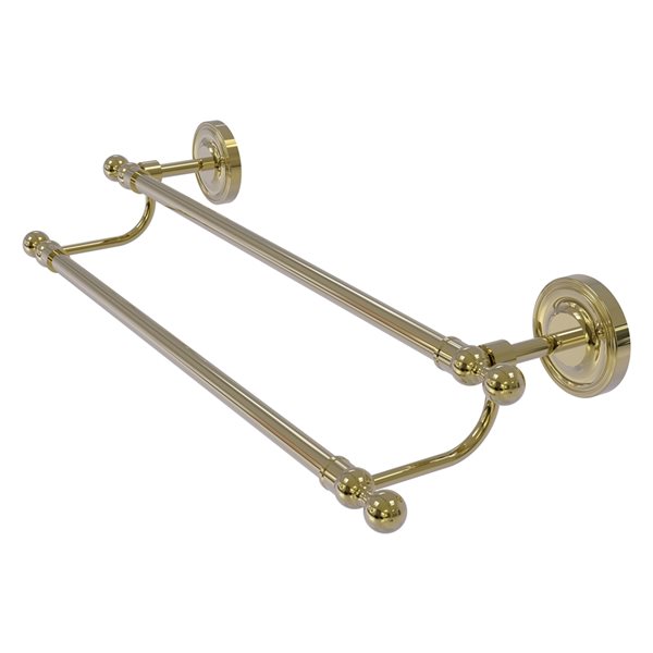 Allied Brass Regal Unlacquered Brass 24-in Double Towel Bar