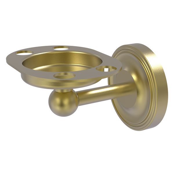Allied Brass Regal Satin Brass Tumbler and Toothbrush Holder