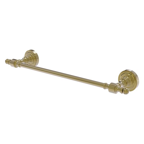 Allied Brass Retro Dot Unlacquered Brass 18-in Towel Bar | RONA