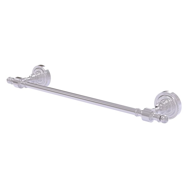 Allied Brass Retro Dot Satin Chrome 36-in Towel Bar