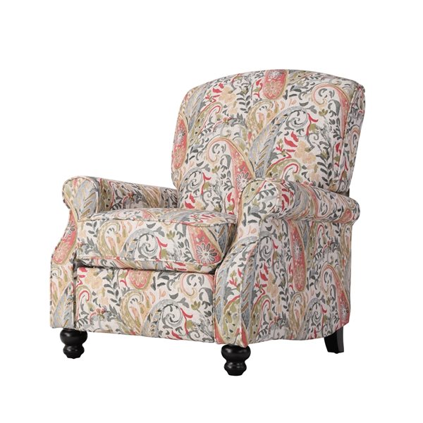 red paisley recliner