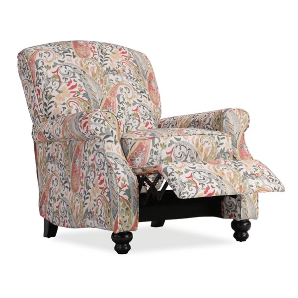 red paisley recliner