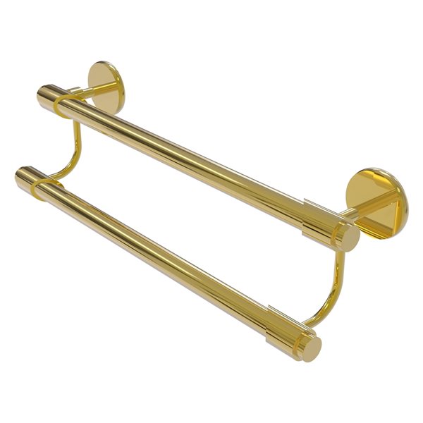 Allied Brass Tribecca Polished Brass 18-in Double Towel Bar