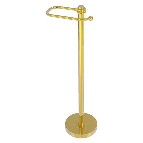 Allied Brass Polished Brass Freestanding Brass 1 Roll Toilet Paper   330922523 MainImage 001 L 